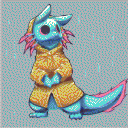 Rivulet in a yellow raincoat